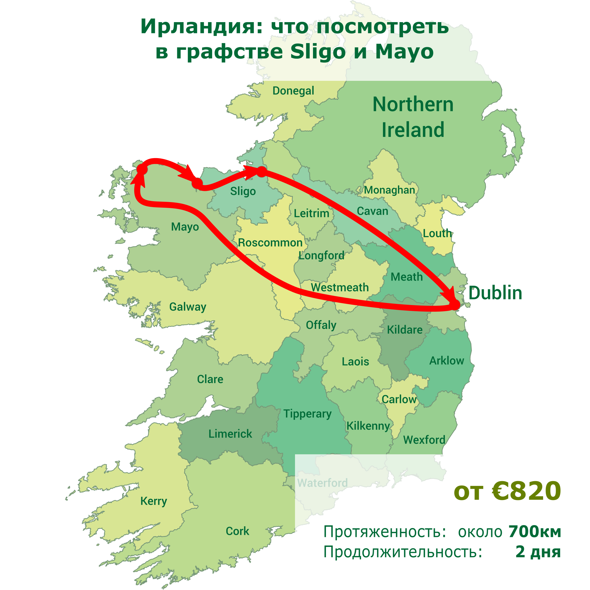 Ирландия: что посмотреть в графстве Sligo и Mayo
